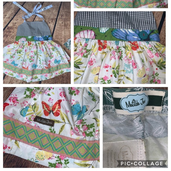 Matilda Jane Tunic Halter Top & Pant set SZ 4 - Picture 7 of 8